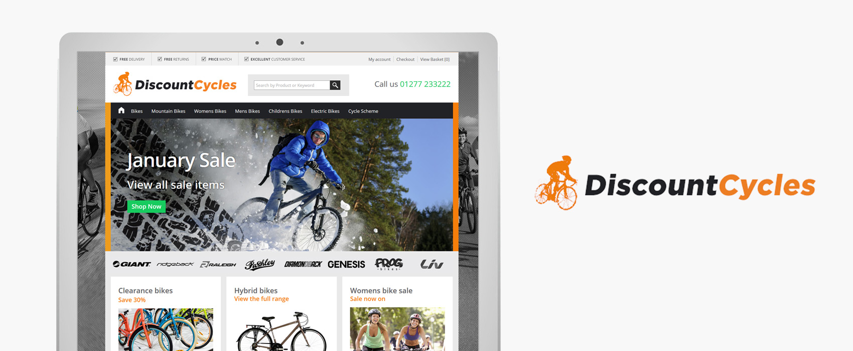 Discount Cycles E-commerce website