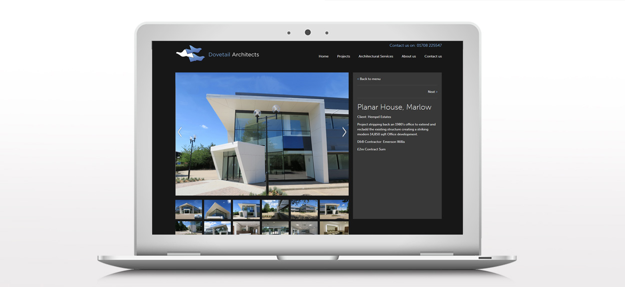 Dovetail Website Projects Page
