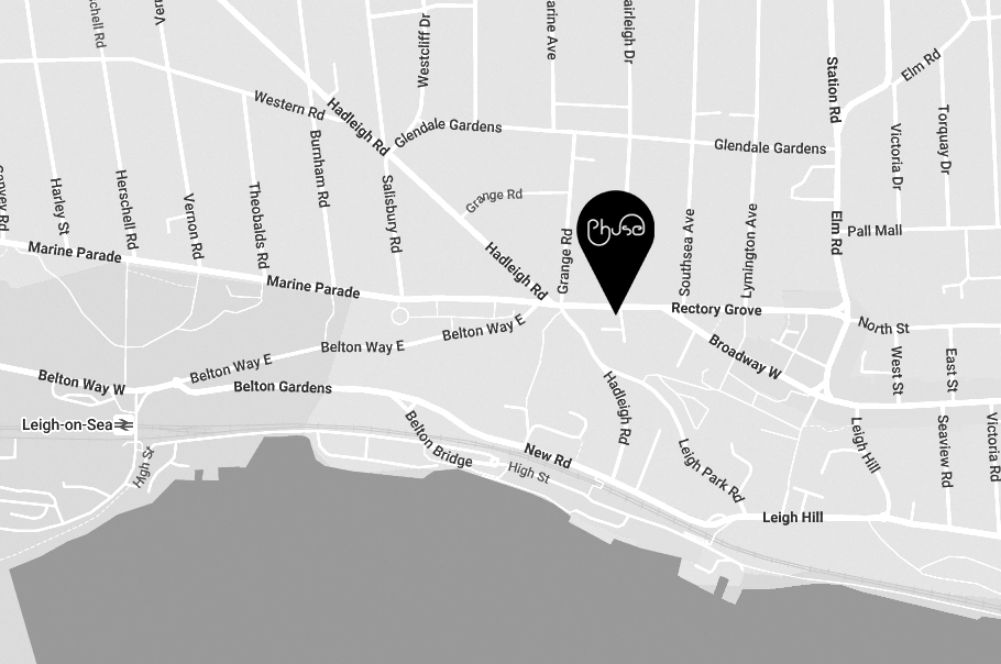 Phuse Media Leigh on Sea Location Map