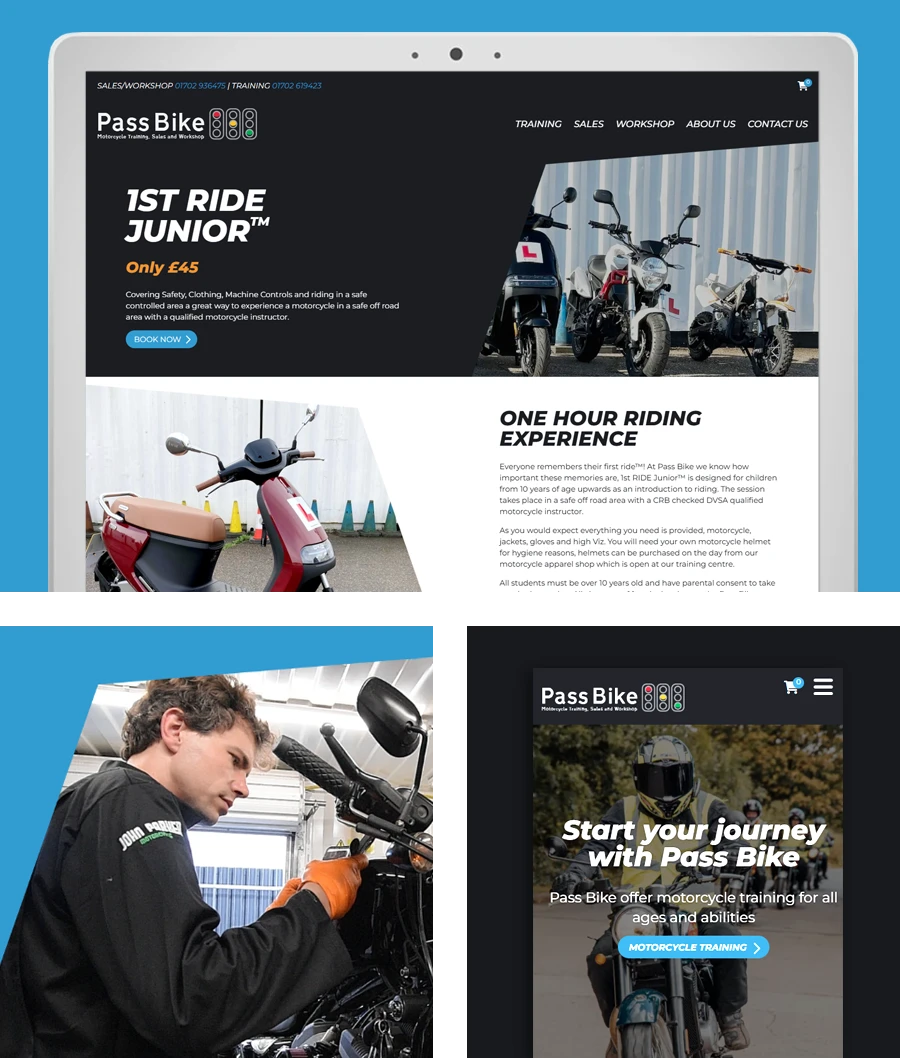 Pass Bike Web Design Southend Essex