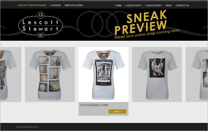 Lescott Stewart - Web Design - Products